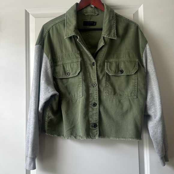 All Saints Green and Gray Utility Jacket - Picture 5 of 10